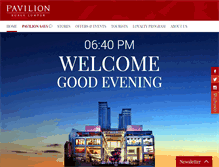 Tablet Screenshot of pavilion-kl.com